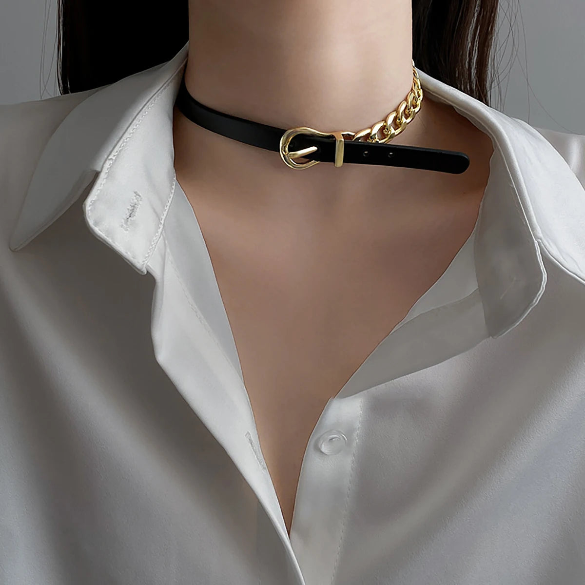 Punk Leather Choker