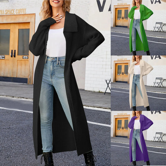 Long Lapel Oversized Cardigan