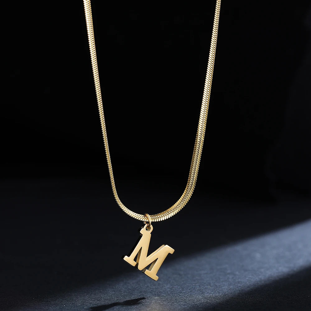 Gold Plated Initial Pendant