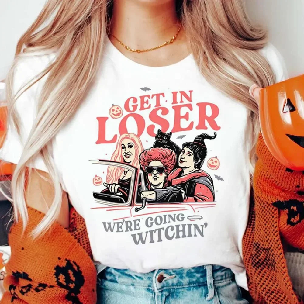 We're Goin Witchin Hocus Pocus Halloween Tee