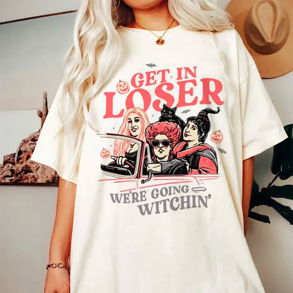 We're Goin Witchin Hocus Pocus Halloween Tee