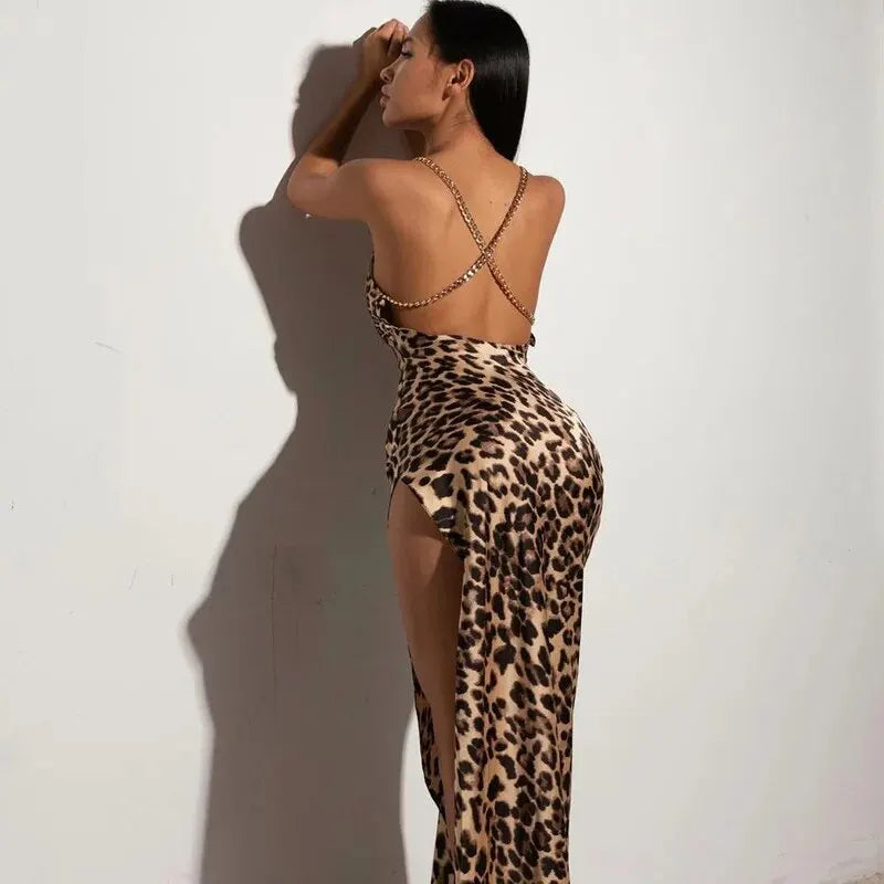 Leopard Evening Dress