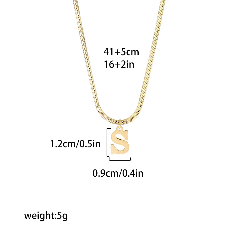 Gold Plated Initial Pendant