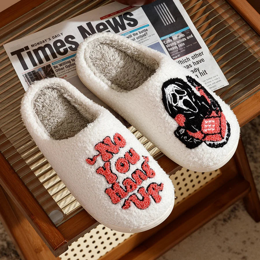 Ghostface Scream Slippers