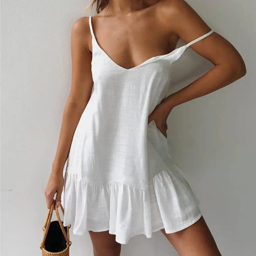 Boho Breeze Organza Mini Dress