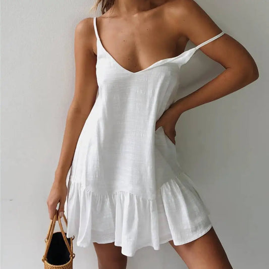 Boho Breeze Organza Mini Dress