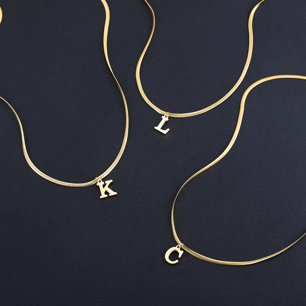 Gold Plated Initial Pendant