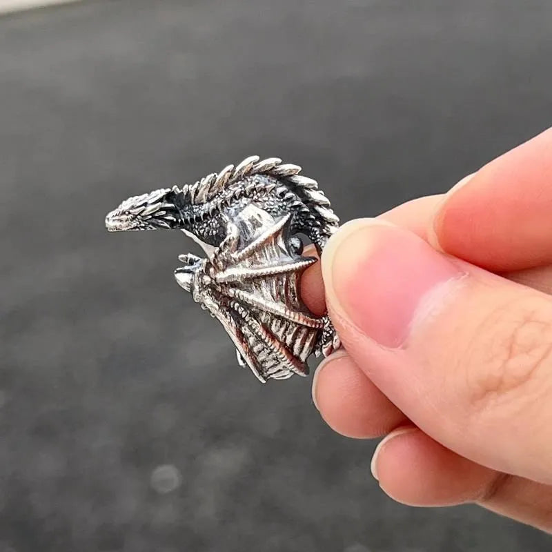 Game of Thrones Style Dragon Ring Pterosaur Wings Opening Adjustable Ring