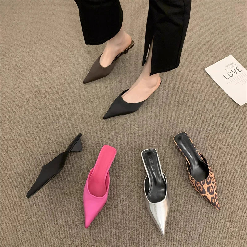 Womens Pointed Mules