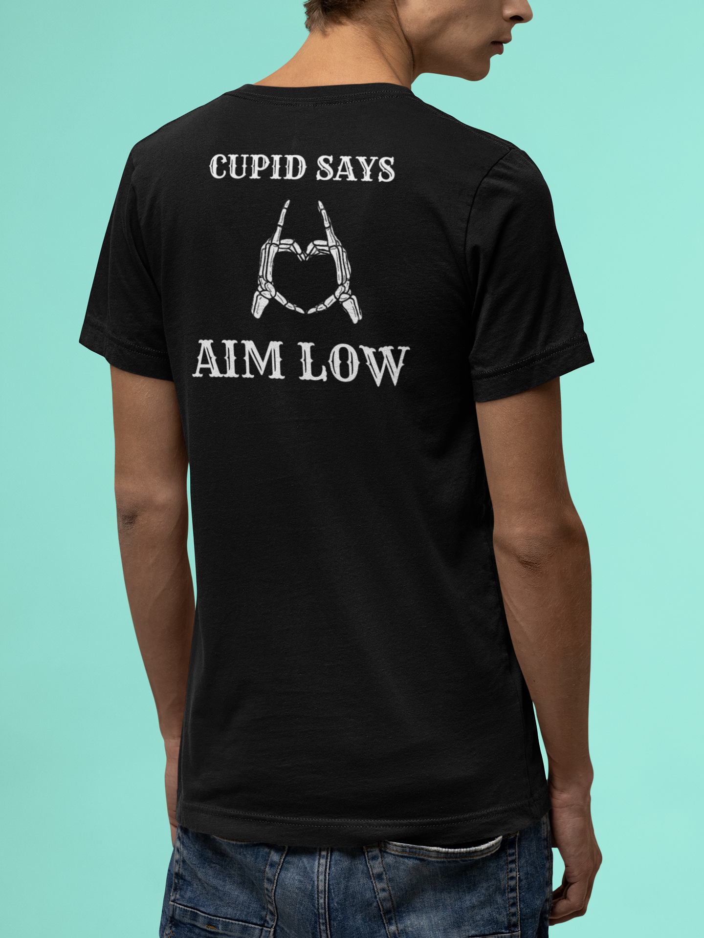 Aim Low Cupid Valentine's Day Unisex Tee