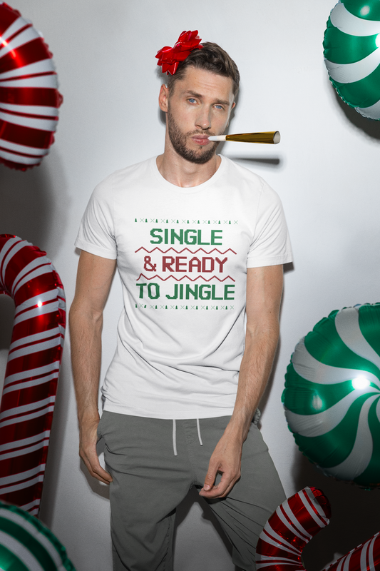 Single & Ready to Jingle Unisex Christmas Tee