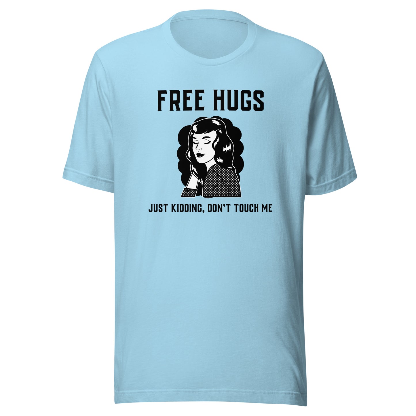 Free Hugs Don't Touch Me Sarcastic Tee